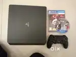 PlayStation-4 1TB with one controller and 2 games