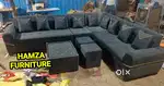 HAMZA FURNITURE NEW DESIGNER STYLISH LUXURY LOOK L SHAPE SOFA SET