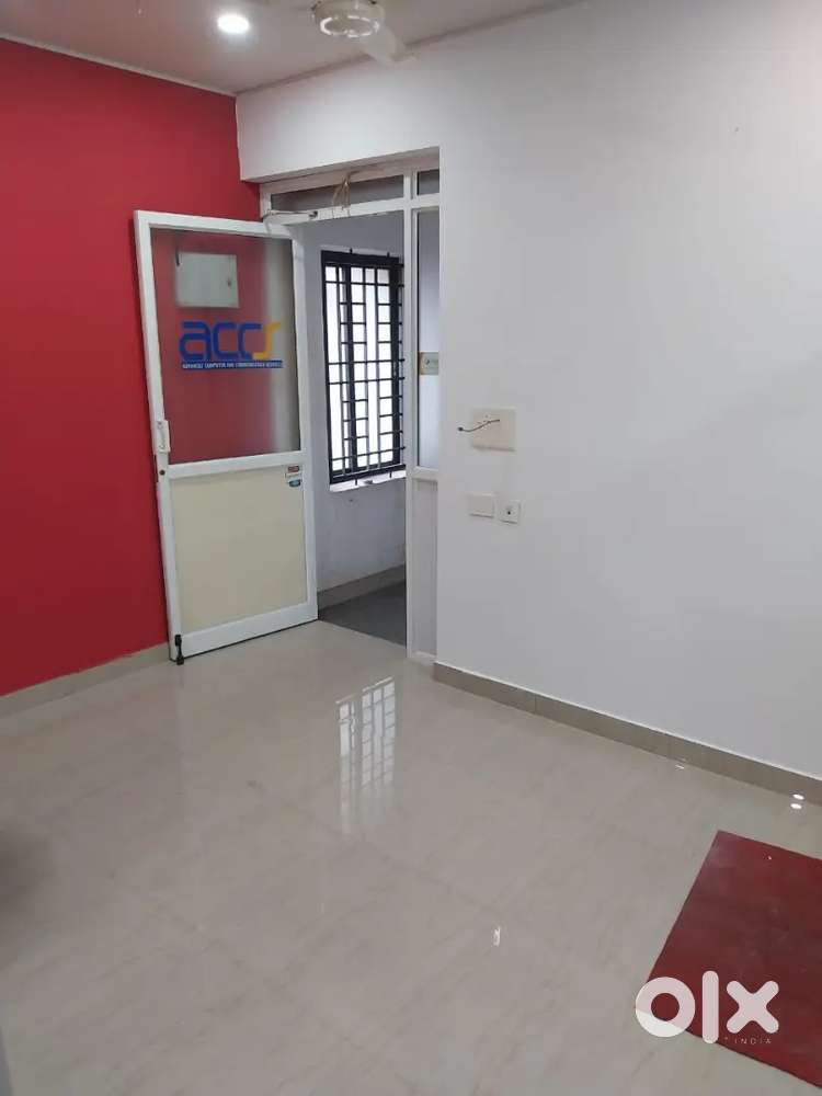 Newly painted office with with 3 cabinets 1 workspace and 1 reception