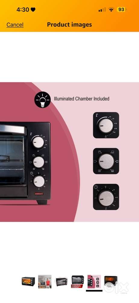 OTG: iBell 25Lg New, Electric Oven Toaster Grill, with Rotisserie