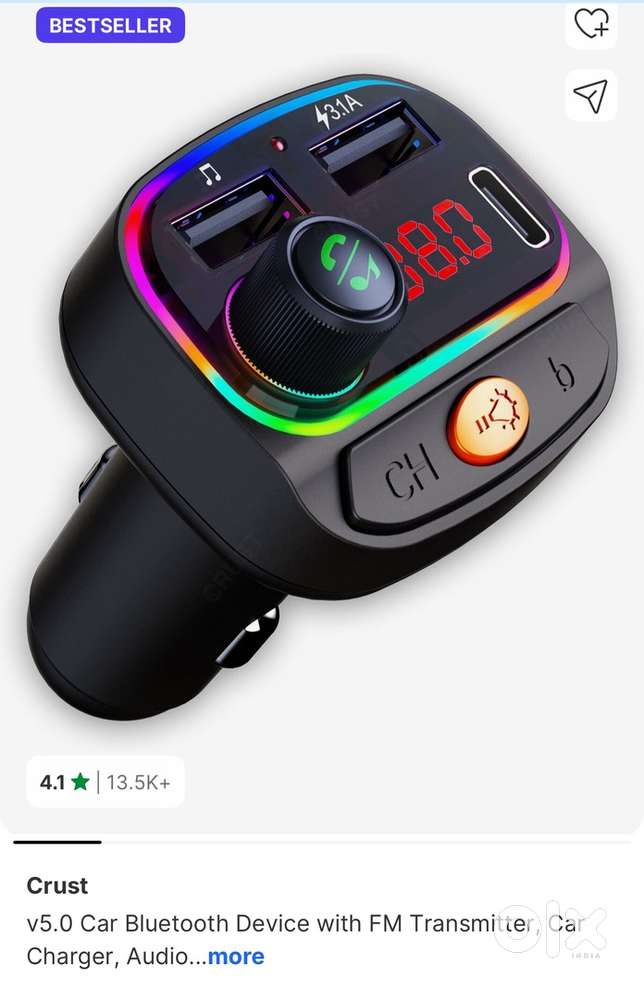 Crust Car Bluetooth and charger Device