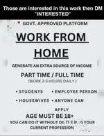 Urgent required serious candidates.