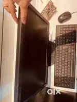 Desktop Intell CPU  Flat screen monitor  Keyboard  and mouse with