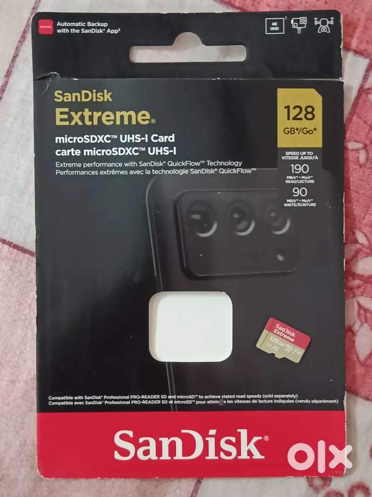 I want to sell my next to new condition SanDisk extreme memory card