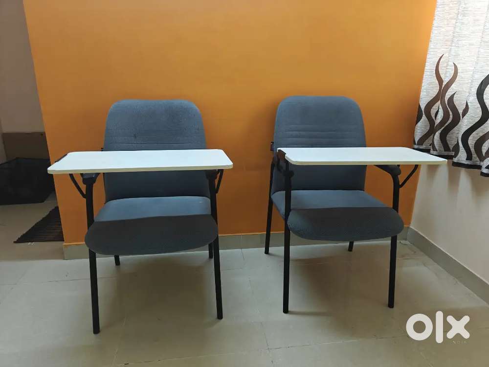 Comfortable Study Chairs with Foldable Writing Desk!