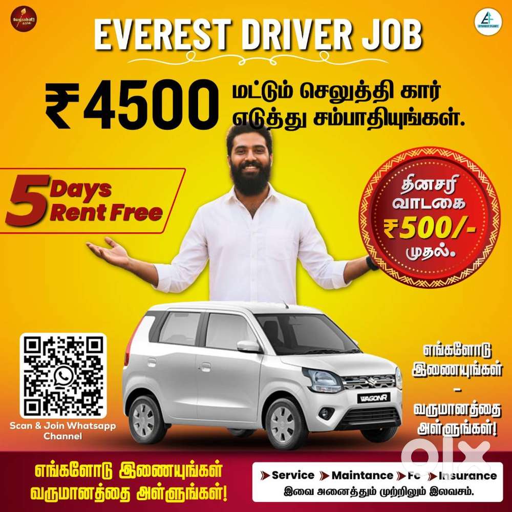 Everest Fleet - Velupanneer Groups Driver Job - Driver Wanted - Uber