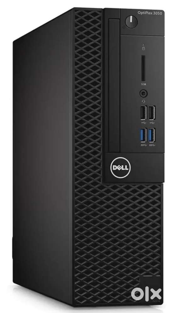 Dell CPU, Lenovo mouse and Lenovo monitor