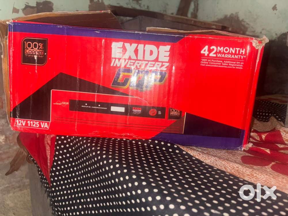 6 monthes old exide inverter 12v-1125 vA 100%copper ,