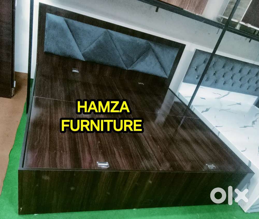 HAMZA FURNITURE NEW DESIGNER PARTICLE BOARD WOOD BED 6BY6