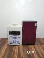 Sansui single door refrigerator and Samsung washing machine