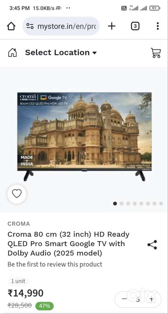 Croma smart tv 32inch