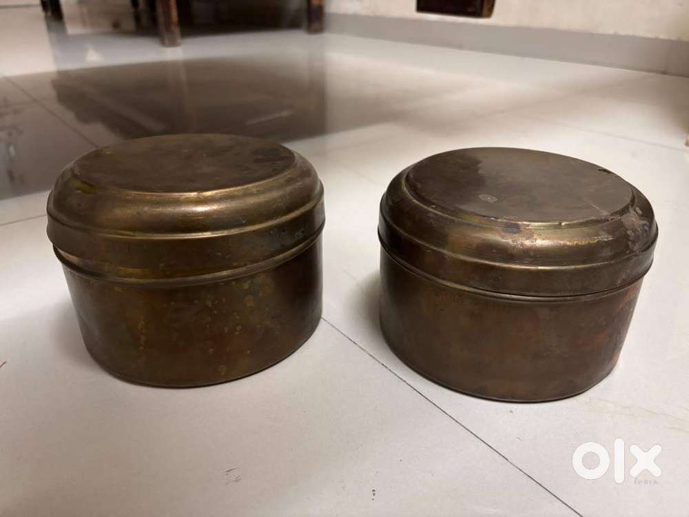 Old brass dabbas