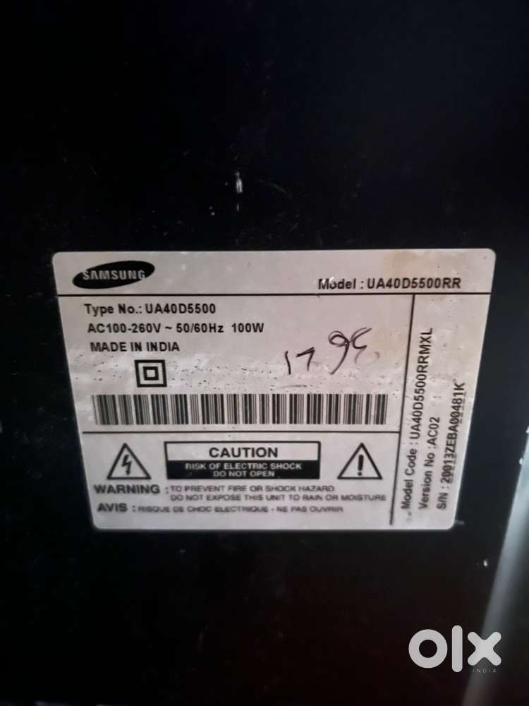 40 inch tv for sell display not working