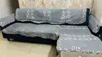 Blue sofa set good condition