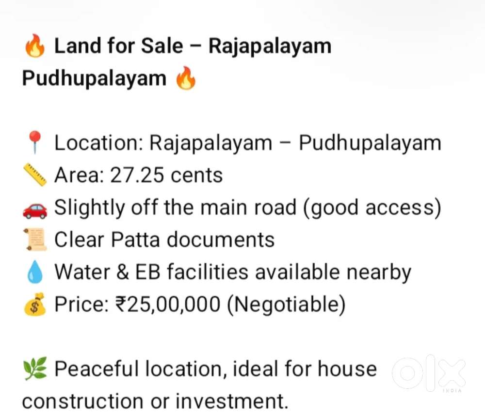 Land for sale