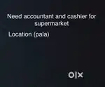Vacancy in billing for supermarket