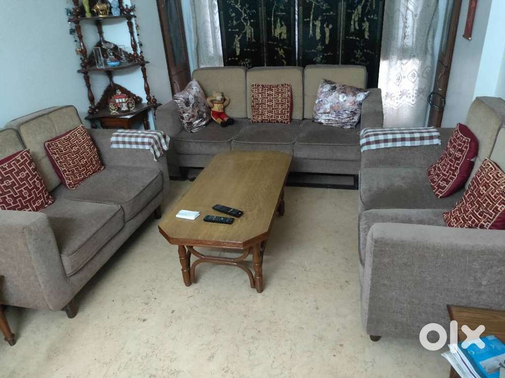 7 seater Sofa, Study cum Computer Table and central Tables