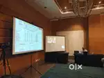 Projectors speakers Mike's mixer pa system corporate events