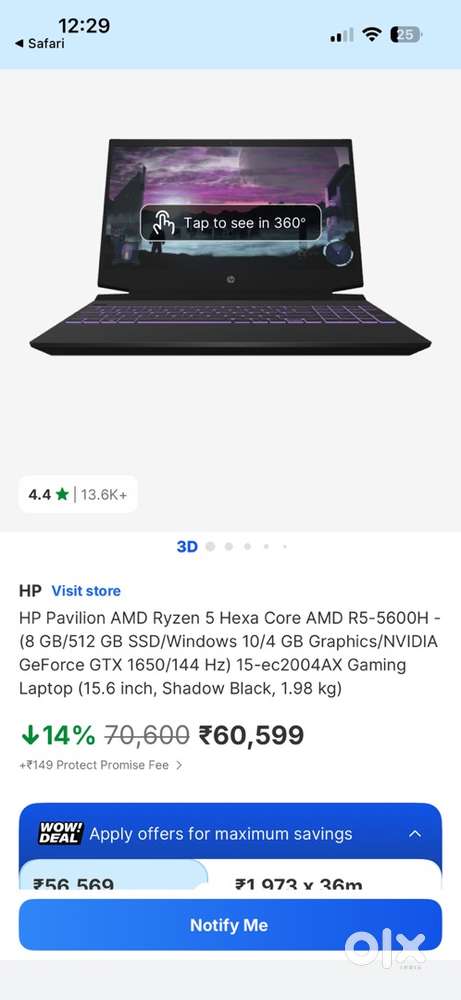 HP Pavilion gaming laptop