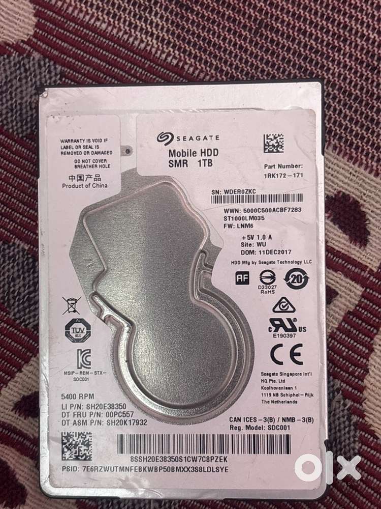 1TB SEAGATE HARD DISK