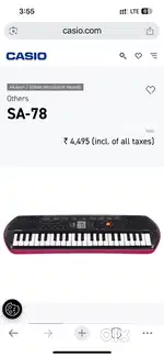 Casio SA78 musical keyboard