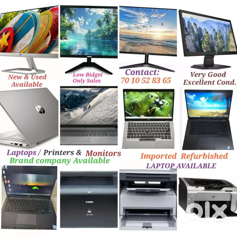 Monitors / Laptops &Printers குறைந்த விலை விற்பனை மட்டும்