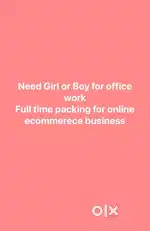 Office work rhega full time girl boy dono chlega