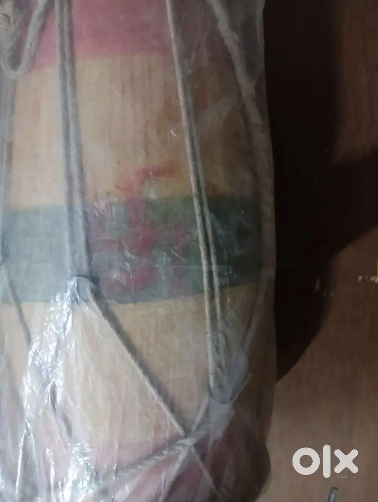 Vintage Handmade Wooden Dholak – 15 Years Old