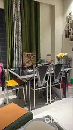 Glass dining table