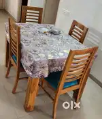 5 seater sofa cum bed with 4seater dining table
