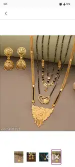 Mangalsutra combo deal Gold Plated Necklace Pendant