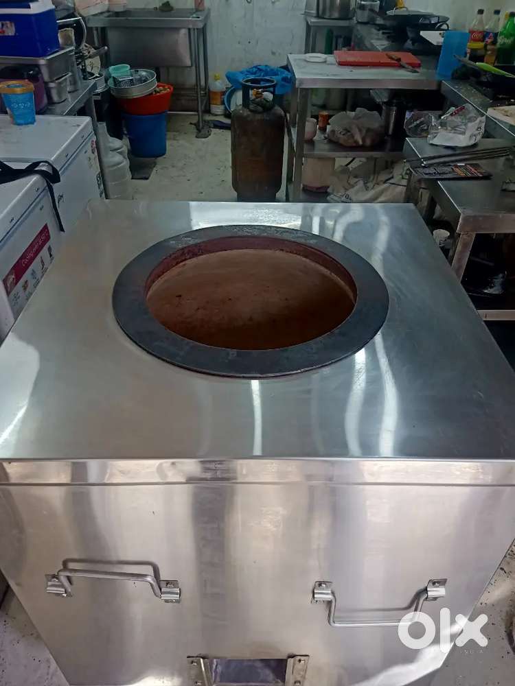 Tandoor, chaap counter, bhatti,gas cylinder, chimney, counter