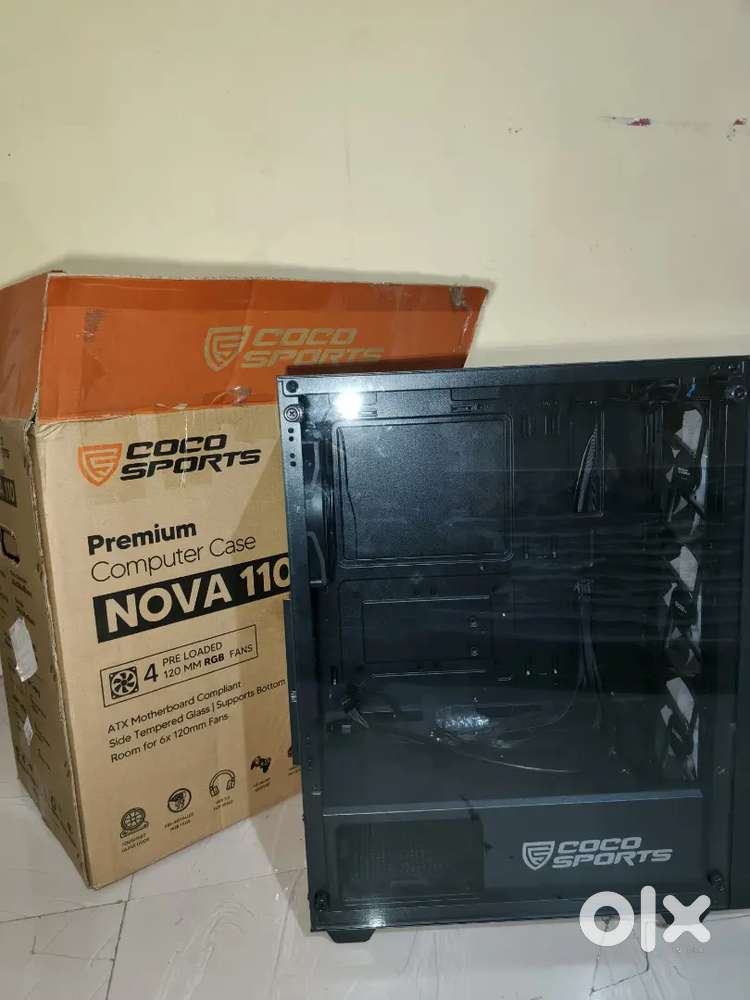 Coco Sports Nova 110 Gaming Cabinet (4 RGB Fans) – Like New