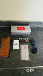 Ray ban aviator grey polarized glasses gun metal , unused