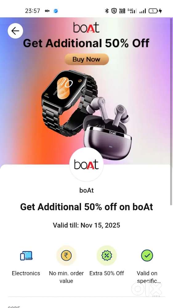 50% off. Flat 7700 off