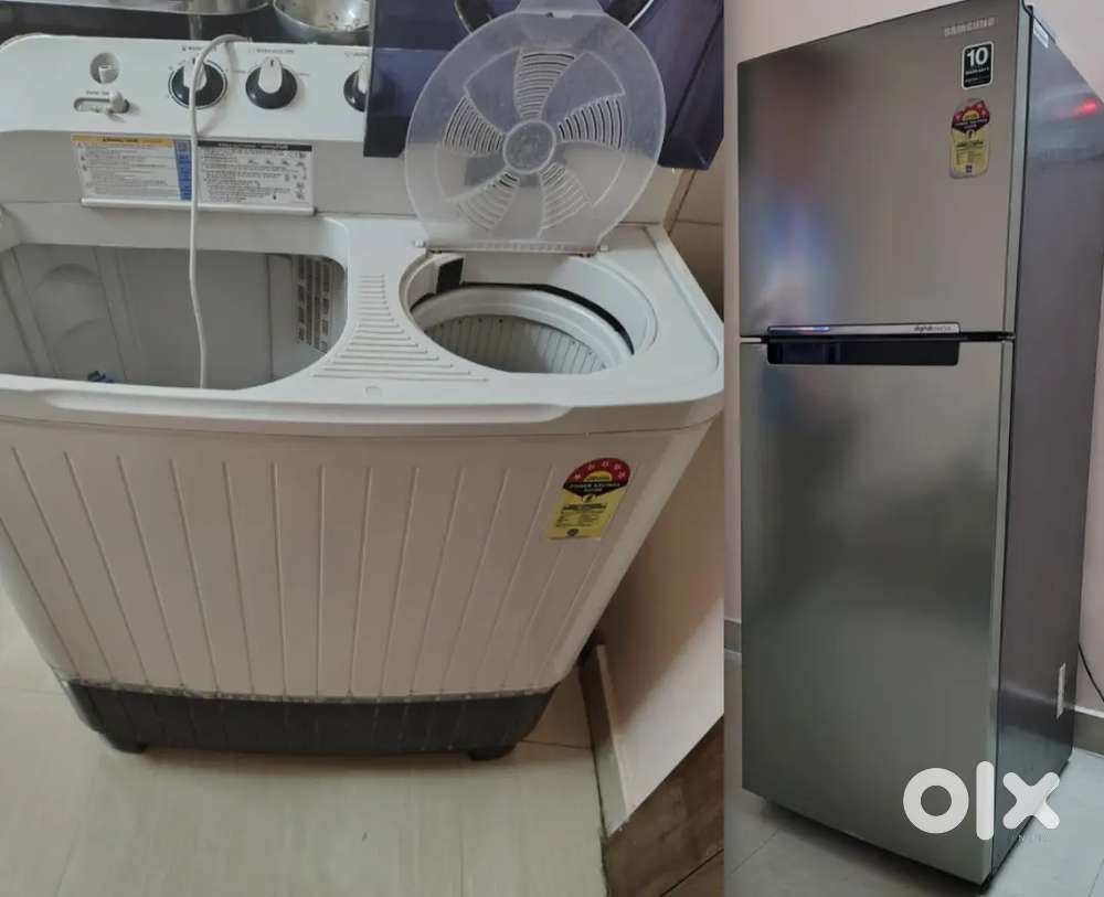 Samsung refrigerator and samsung washing machine 7kg only 1 year used