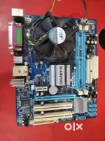 Gigabyte GA-G41M-ES2L motherboard with core 2 duo processor and fan