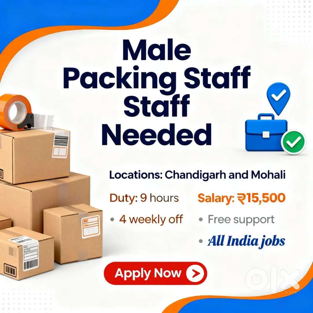 Male Packing  Job chandigarh,  9 Hours