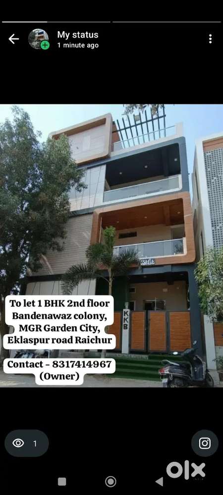 1 BHK Home for rent bandenawaz colony