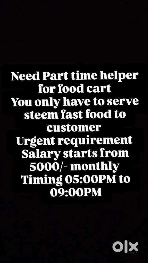 Need helper for 3-4 hours