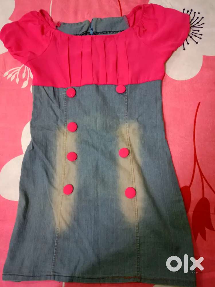 7-8 years girl jeans Western frock
