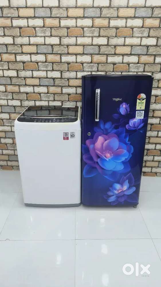 Combo Whirlpool 190 ltrs and LG top load, new condition*22