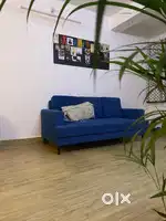 Three seater Premium Blue Sofa.
