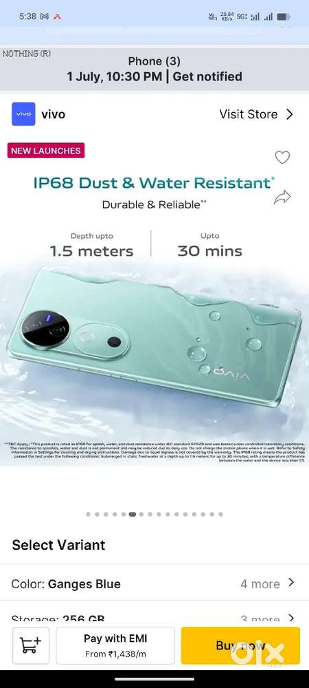 Vivo v40 256gb