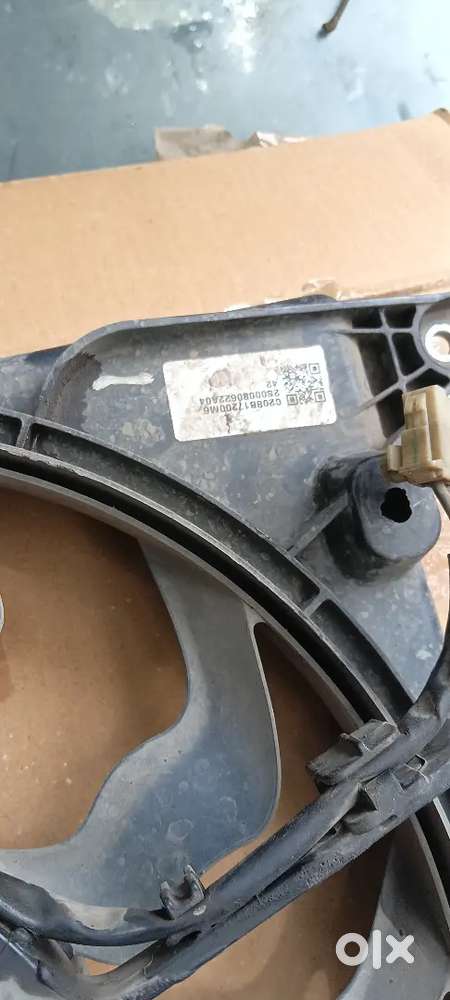 Radiator original company complete fan only 6month used