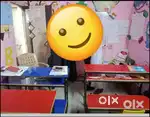 School bench full size red &blue colour awesome condition par pic 3000