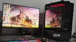 Gaming pc & monitor/rx 580 8gb Graphics card/Ryzen 5 3500/16gb ram