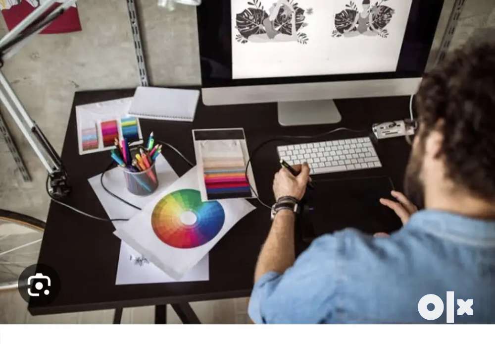 Graphic designer urgent Vacancy in office vedio editor also web design