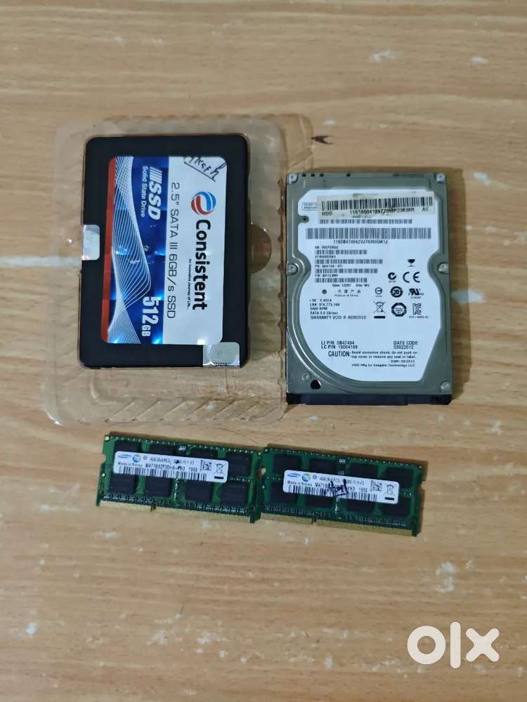 SSD, HDD, DDR3 ram for Laptop