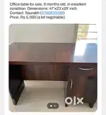 Office table for sale, 6 months old